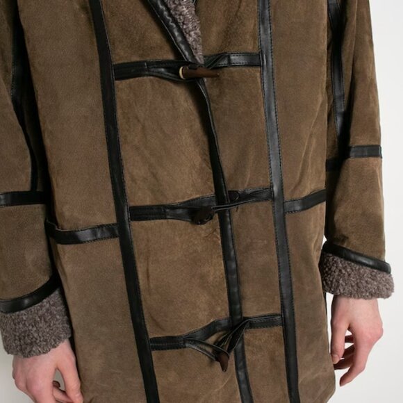 90s shearling sherpa jacket - Picture 6 of 10